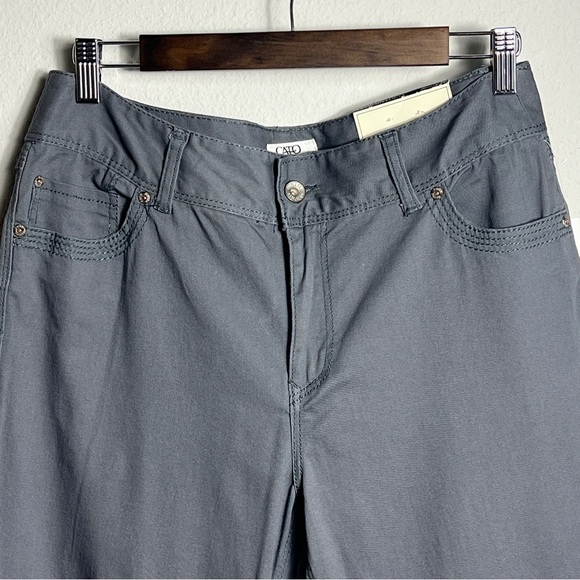 CATO Pants Women's Size 12 Low Rise Bootcut Gray Stretch NWT with Flaw - Picture 6 of 12